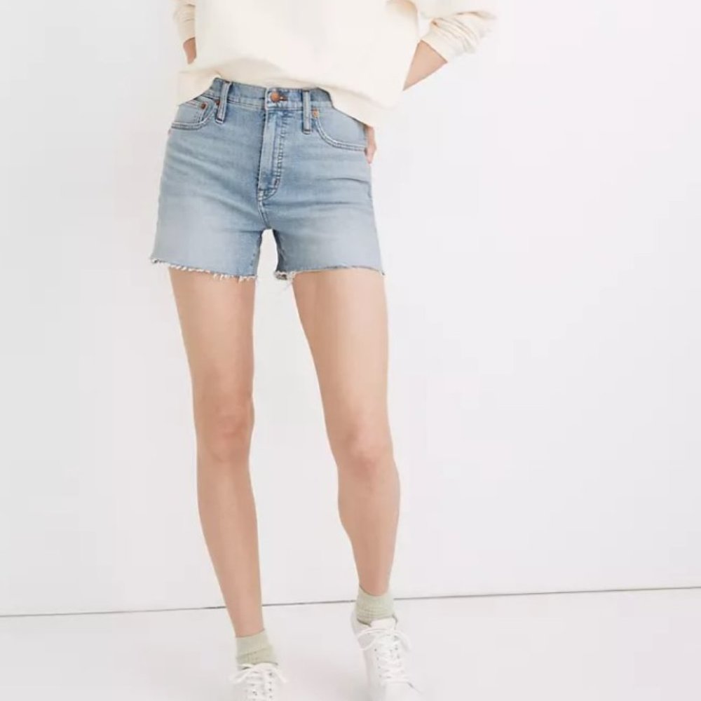Madewell High-Rise Denim Cut Off Shorts